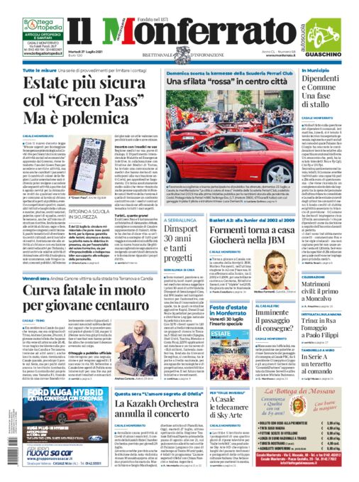 Il Monferrato - Edizione 58 del 27/07/2021